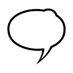 Fototapeta premium Comic speech bubble for communication or thought