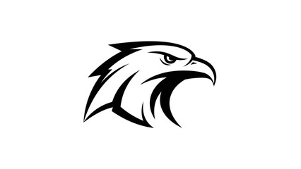 Obraz premium Majestic Eagle Head Profile Vector Illustration.