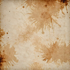 Vintage parchment paper texture with stains and worn edges