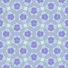 Seamless vintage floral pattern with decorative flowers on a repeating background