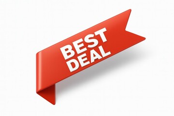 Best deal red ribbon banner