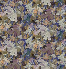 seamless pattern with leaves