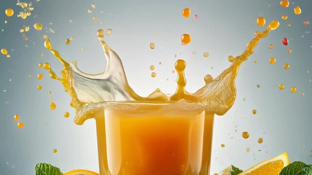 orange juice splash