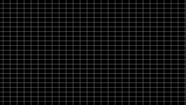 Random geometric grid lines rise upward forming abstract architectural structure motion