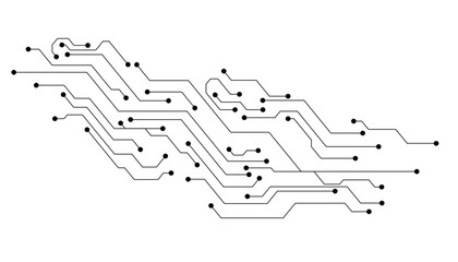 Vector High-tech technology background. Circuit board, Abstract modern digital science technology futuristic circuit board.