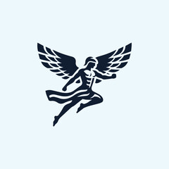 Obraz premium Greek Icarus Logo