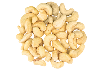 Close-Up of Raw Cashew Nuts: Heart Healthy, Untested, Protein-Rich Delights Packed with Nutrients, Ideal for Snacking or Cooking, Gourmet Treats on Transparent Background.