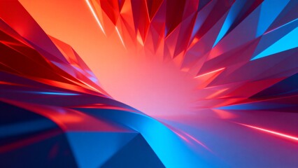 Abstract geometric shapes with vibrant colors