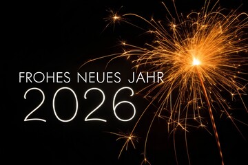 Futuristic 2026 Digital Interface with Glowing Numbers