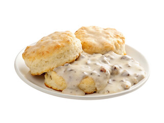 Delicious biscuits smothered in rich sausage gravy