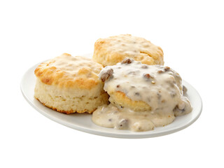 Delicious biscuits smothered in rich sausage gravy