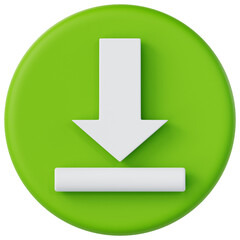 Professionally rendered 3D icon of Download illustrating cybersecurity, encryption, and digital protection concepts. Ideal for apps, websites, fintech, cloud systems, and modern UI design.
