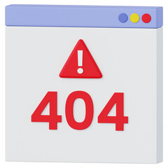 Professionally rendered 3D icon of Error 404 illustrating cybersecurity, encryption, and digital protection concepts. Ideal for apps, websites, fintech, cloud systems, and modern UI design.