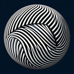 Bold Stripes Intersecting in Optical Illusions Anamorphic stripe