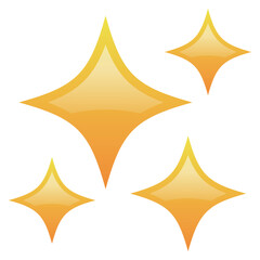 シンプルで使いやすい光の装飾イラスト