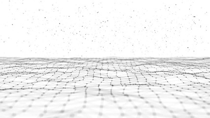 white grid animation abstract background, digital modern futuristic high technology concept	 - Powered by Adobe