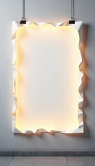 Paper Rip Digital Screen Advertising Concept Background