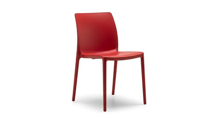 Fototapeta premium red chair isolated on white