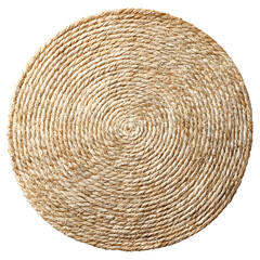 Round Natural Fiber Placemat in Neutral Color for Table Decor