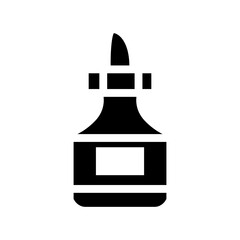 vector drawing of a glue glyph icon illustration