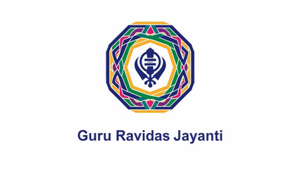 Guru Ravidas Jayanti spiritual symbol logo.