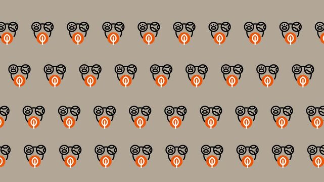 Pattern of Cute Monkey Faces with Goggles and Masks.