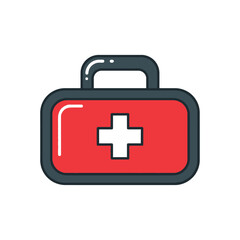 Obraz premium First Aid Kit Graphic Resource for Healthcare and Emergency Response