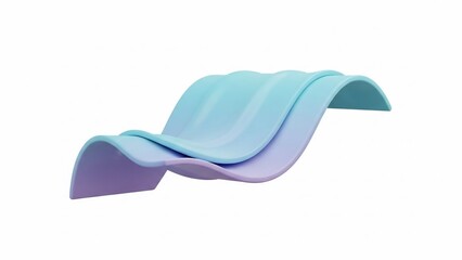 Abstract 3D Waveform Design Element 1.