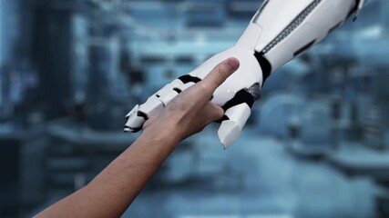 Close up of human hand holding heart holographic floating at laboratory background. Human hand accessing and connecting medical data by using heart icon to analyzing and diagnosis symptom. Salubrious. - Powered by Adobe