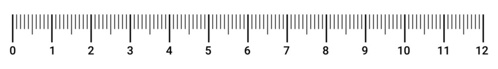 Measurement scale markup with centimeters for rulers or Size indicators measuring tool vector illustration