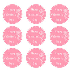Valentine&rsquo;s Day Gift Tags and Labels Collection