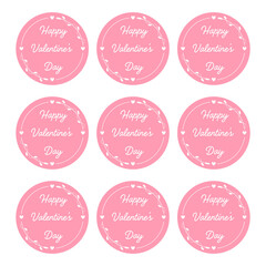 Valentine&rsquo;s Day Gift Tags and Labels Collection