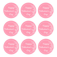 Valentine&rsquo;s Day Gift Tags and Labels Collection