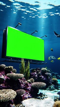 Aquatic_Life slow rolling reef shadows scene 2 with slow rolling reef shadows effect aquatic_life style featuring cinematic, 4k,