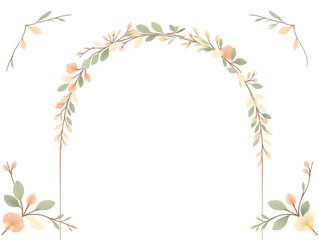 Obraz premium frame of flowers