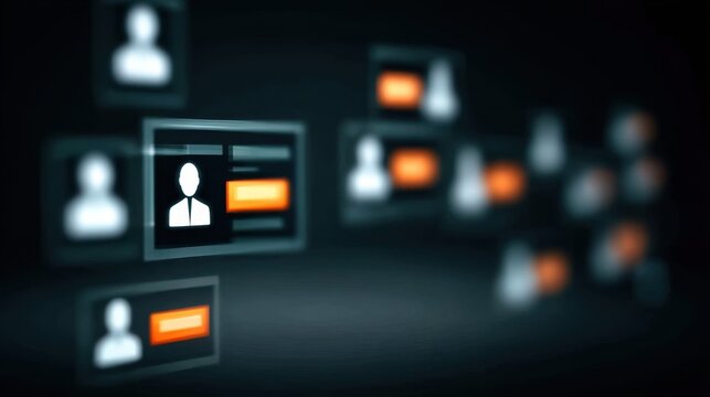 Polished digital matrix where crm client profiles inform business marketing via optimal datum management