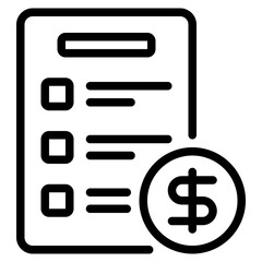 Financial Checklist Icon