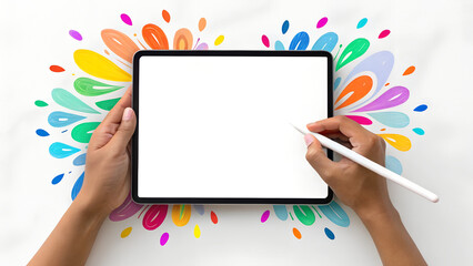 Creative Design Process and Artistic Innovation Concept