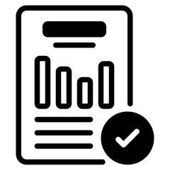 Mobile Financial Report Icon