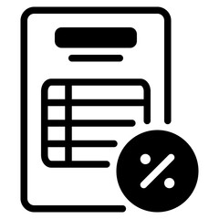 Calculator with Discount Percentage Icon