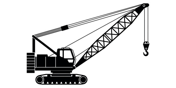 Crane silhouette icon