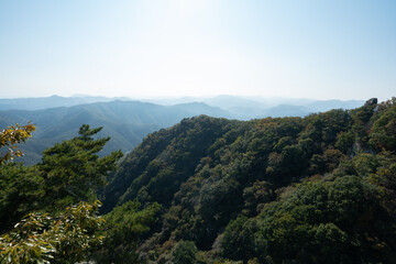 Fototapeta premium 韓国のテドゥンサン登山