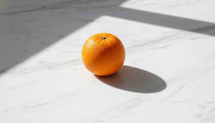 Orange on a clean white background