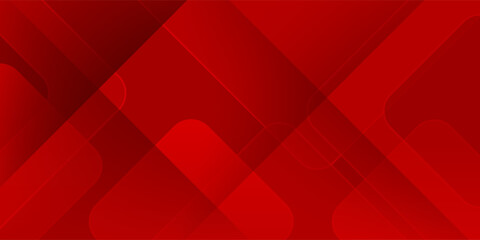 Fototapeta premium Modern red abstract background with layered rounded geometric shapes and smooth gradient tones, minimalist contemporary design ideal for business presentations, branding, posters, banners, websites.