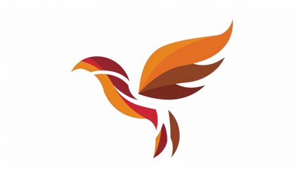 Abstract bird design modern graphic illustration for logo and branding