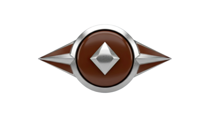 Bronze Diamond Emblem Badge transparent background