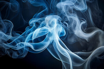 Farbiger Qualm auf dunklem Hintergrund