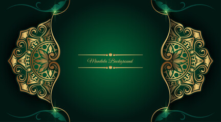 Premium Gold Mandala Ornamental Background