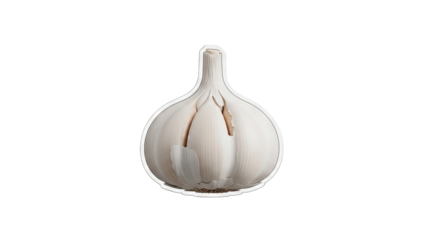 Garlic Bulb Sticker transparent background