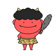 節分の鬼のイラスト